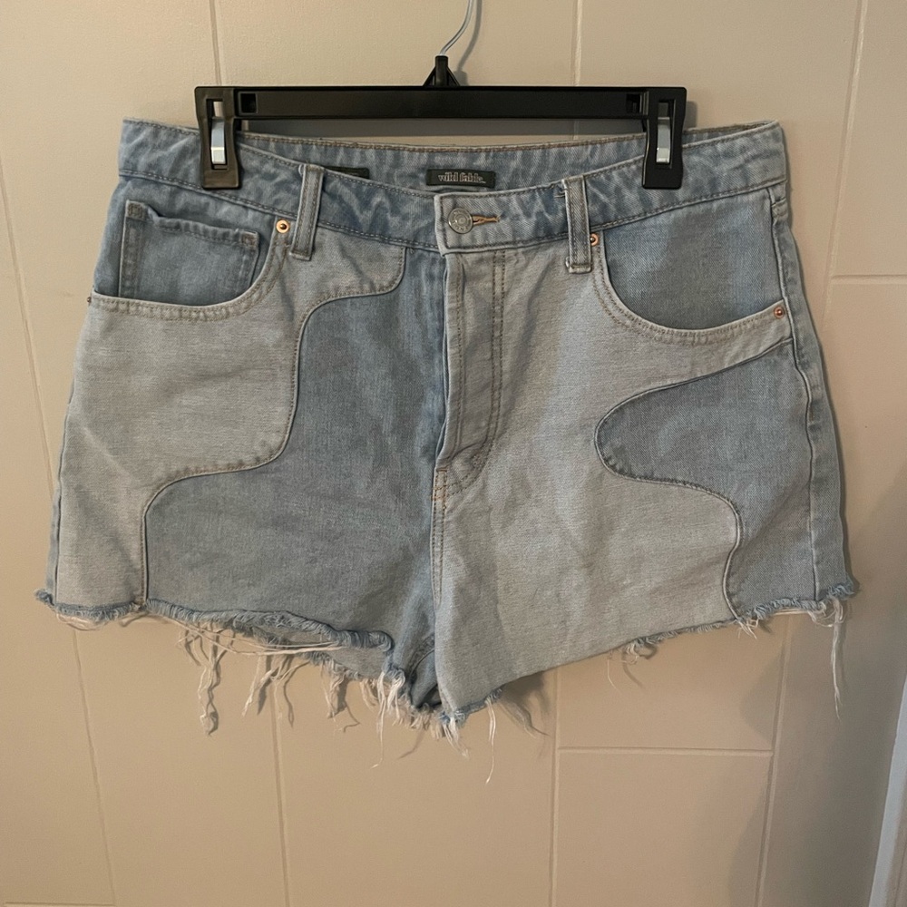 Wild Fable Two-Tone Denim Jean Shorts